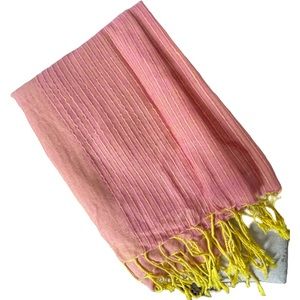 Handmade Pink Cotton Scarf